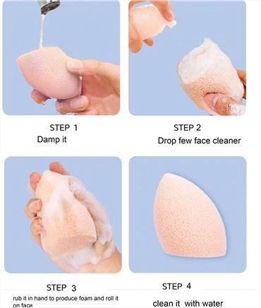 Éponge en polyuréthane pour laver le visage